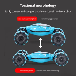 ?New Twist Car ?All Terrains Monster Trucks for Boys Gesture RC Stunt Car 360° Flips for Age 4-12